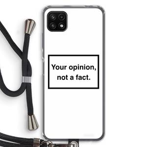 CaseCompany Your opinion: Samsung Galaxy A22 5G Transparant Hoesje met koord