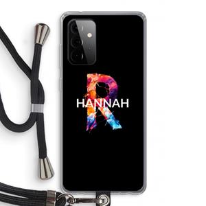 CaseCompany Abstract Spectrum: Samsung Galaxy A72 5G Transparant Hoesje met koord