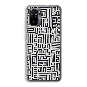 CaseCompany Moroccan Print: Xiaomi Redmi Note 10 Pro Transparant Hoesje