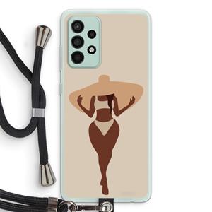 CaseCompany Let's get salty: Samsung Galaxy A52s 5G Transparant Hoesje met koord