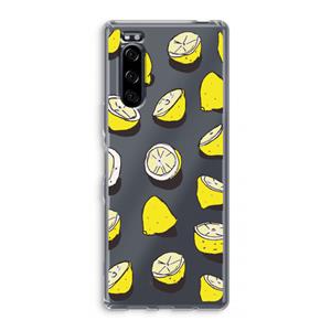 CaseCompany When Life Gives You Lemons...: Sony Xperia 5 Transparant Hoesje