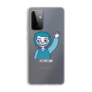 CaseCompany Zwaai: Samsung Galaxy A72 Transparant Hoesje