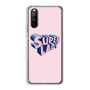 CaseCompany Superlady: Sony Xperia 10 III Transparant Hoesje