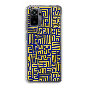 CaseCompany Majorelle Blue Print: Xiaomi Redmi Note 10 Pro Transparant Hoesje