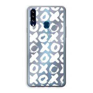 CaseCompany XOXO: Samsung Galaxy A20s Transparant Hoesje