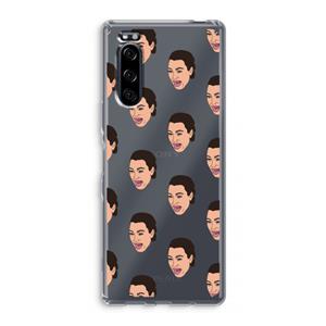 CaseCompany Ugly Cry Call: Sony Xperia 5 Transparant Hoesje
