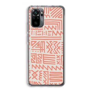 CaseCompany Marrakech Pink: Xiaomi Redmi Note 10 Pro Transparant Hoesje