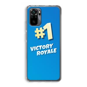 CaseCompany Victory Royale: Xiaomi Redmi Note 10 Pro Transparant Hoesje
