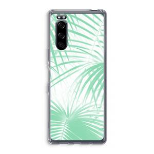 CaseCompany Palmbladeren: Sony Xperia 5 Transparant Hoesje