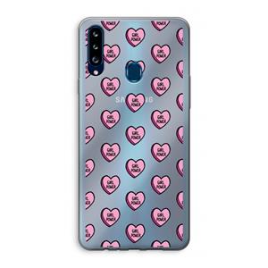 CaseCompany GIRL POWER: Samsung Galaxy A20s Transparant Hoesje