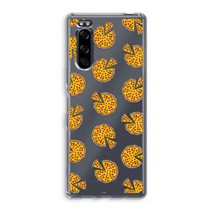 CaseCompany You Had Me At Pizza: Sony Xperia 5 Transparant Hoesje