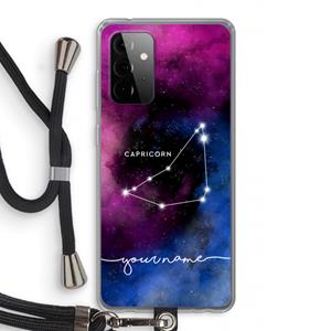 CaseCompany Sterrenbeeld - Donker: Samsung Galaxy A72 5G Transparant Hoesje met koord