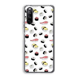CaseCompany Sushi time: Sony Xperia 10 III Transparant Hoesje