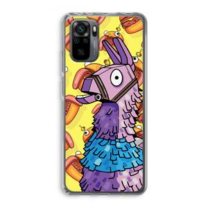 CaseCompany Loot Burger: Xiaomi Redmi Note 10 Pro Transparant Hoesje
