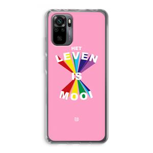 CaseCompany Het Leven Is Mooi: Xiaomi Redmi Note 10 Pro Transparant Hoesje