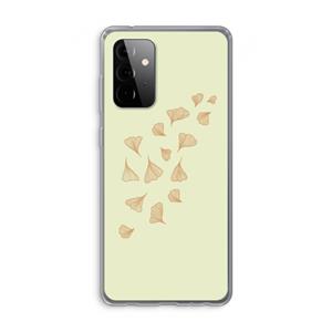 CaseCompany Falling Leaves: Samsung Galaxy A72 Transparant Hoesje