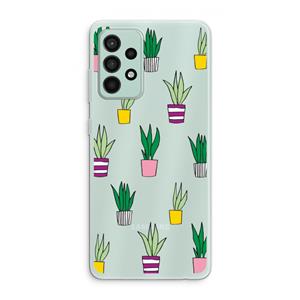 CaseCompany Sanseveria: Samsung Galaxy A52s 5G Transparant Hoesje