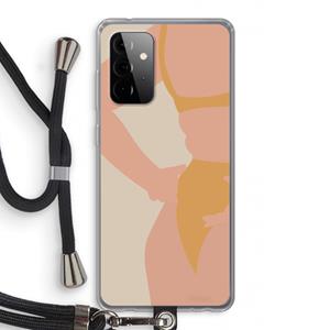 CaseCompany Bikini body: Samsung Galaxy A72 5G Transparant Hoesje met koord