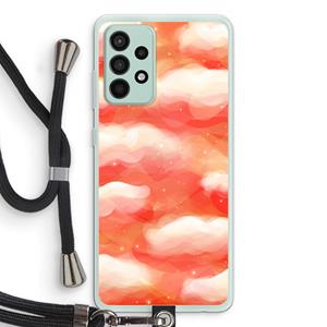 CaseCompany Lichte Wolken: Samsung Galaxy A52s 5G Transparant Hoesje met koord
