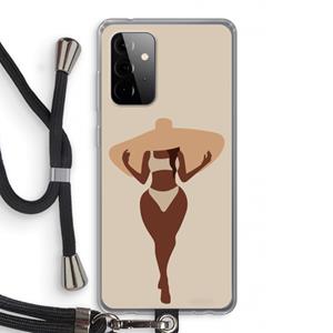 CaseCompany Let's get salty: Samsung Galaxy A72 5G Transparant Hoesje met koord