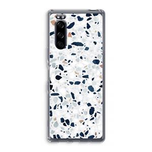 CaseCompany Terrazzo N°1: Sony Xperia 5 Transparant Hoesje