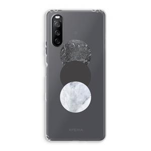 CaseCompany Marmeren cirkels: Sony Xperia 10 III Transparant Hoesje