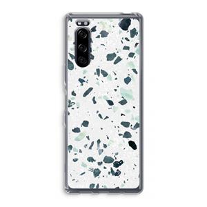 CaseCompany Terrazzo N°2: Sony Xperia 5 Transparant Hoesje