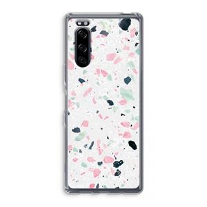 CaseCompany Terrazzo N°3: Sony Xperia 5 Transparant Hoesje