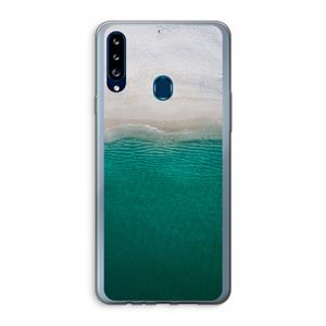CaseCompany Stranded: Samsung Galaxy A20s Transparant Hoesje