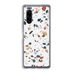 CaseCompany Terrazzo N°4: Sony Xperia 5 Transparant Hoesje