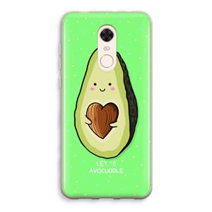 CaseCompany Avocuddle: Xiaomi Redmi 5 Transparant Hoesje