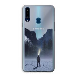 CaseCompany Wanderlust: Samsung Galaxy A20s Transparant Hoesje