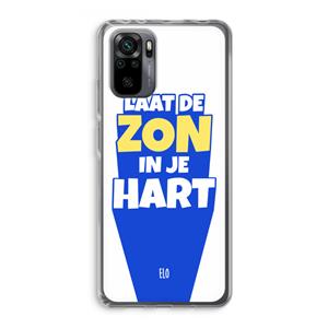 CaseCompany Laat de zon in je hart: Xiaomi Redmi Note 10 Pro Transparant Hoesje