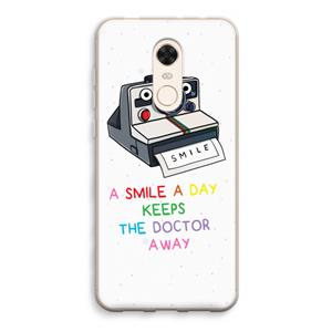 CaseCompany Smile: Xiaomi Redmi 5 Transparant Hoesje