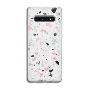 CaseCompany Terrazzo N°3: Samsung Galaxy S10 4G Transparant Hoesje