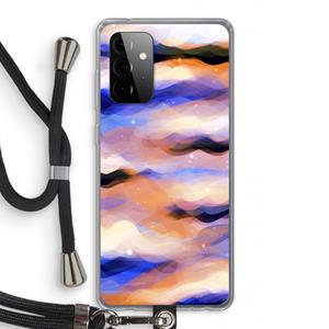 CaseCompany Donkere Wolken: Samsung Galaxy A72 5G Transparant Hoesje met koord