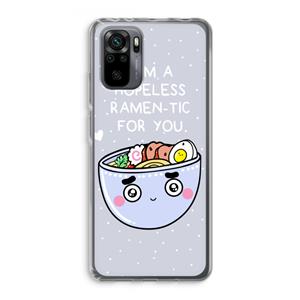 CaseCompany I'm A Hopeless Ramen-Tic For You: Xiaomi Redmi Note 10 Pro Transparant Hoesje