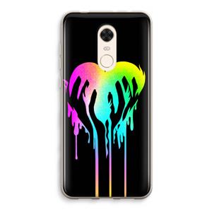 CaseCompany Hold My Heart: Xiaomi Redmi 5 Transparant Hoesje