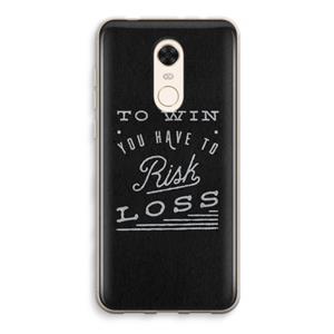 CaseCompany Risk loss: Xiaomi Redmi 5 Transparant Hoesje