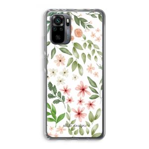 CaseCompany Botanical sweet flower heaven: Xiaomi Redmi Note 10 Pro Transparant Hoesje