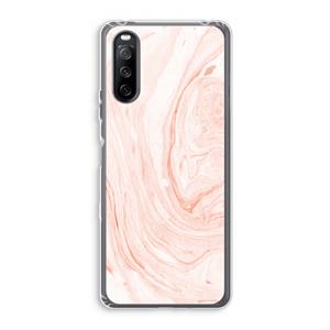 CaseCompany Peach bath: Sony Xperia 10 III Transparant Hoesje
