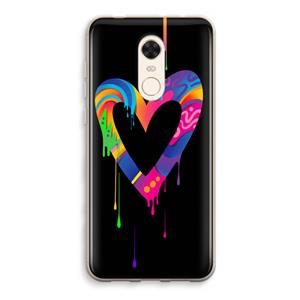 CaseCompany Melts My Heart: Xiaomi Redmi 5 Transparant Hoesje