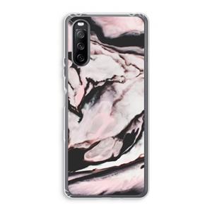 CaseCompany Roze stroom: Sony Xperia 10 III Transparant Hoesje