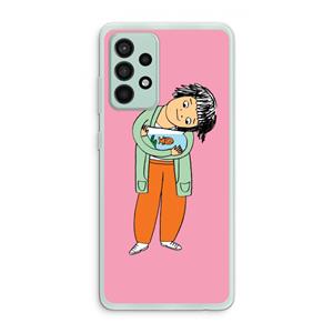 CaseCompany Visknuffel: Samsung Galaxy A52s 5G Transparant Hoesje