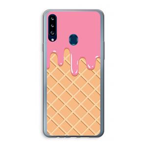 CaseCompany Ice cream: Samsung Galaxy A20s Transparant Hoesje