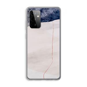 CaseCompany Stone White: Samsung Galaxy A72 Transparant Hoesje