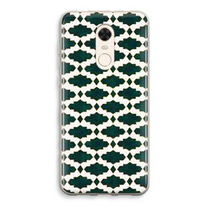 CaseCompany Moroccan tiles: Xiaomi Redmi 5 Transparant Hoesje