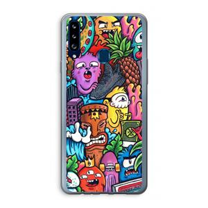 CaseCompany Vexx Mixtape: Samsung Galaxy A20s Transparant Hoesje
