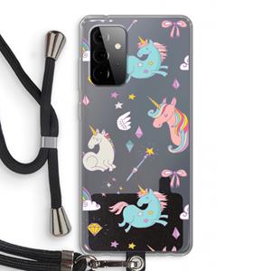 CaseCompany Fantasiewereld: Samsung Galaxy A72 5G Transparant Hoesje met koord