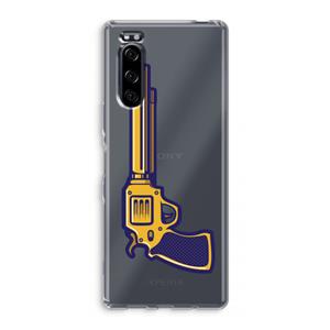 CaseCompany Pew Pew Pew: Sony Xperia 5 Transparant Hoesje